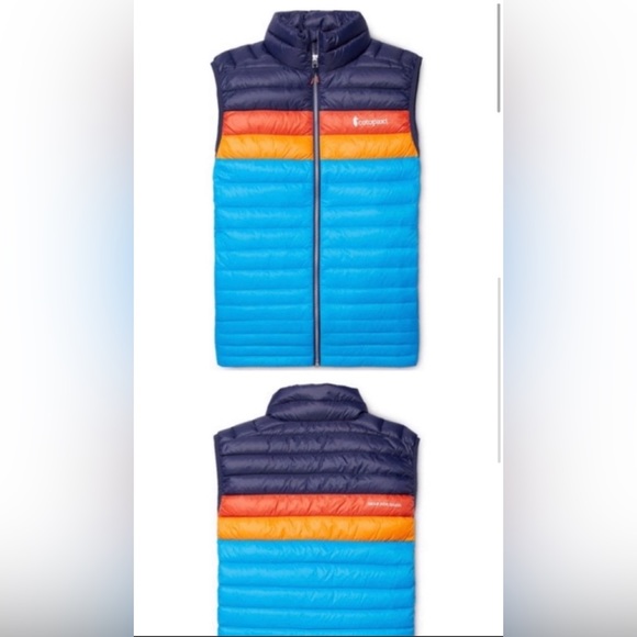cotopaxi Other - Cotopaxi Men’s L Large Fuego Down Puffer Vest NWT Maritime Saltwater Puff